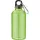 RPET palack karabinerrel, 400 ml (világoszöld)