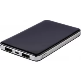 Li-polimer powerbank, 5000 mAh (fekete)