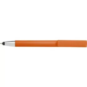   Golyóstoll telefontartóval, kék tollbetéttel (14.5cm, narancs)