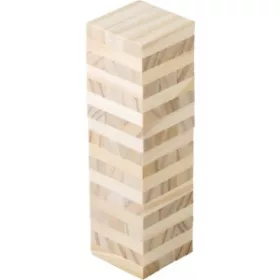 Fatorony játék pamut zsákban (17x5x5cm/25x13cm, fa)