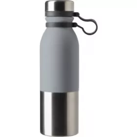 Duplafalú acélpalack, 600 ml (24.2cm, szürke)
