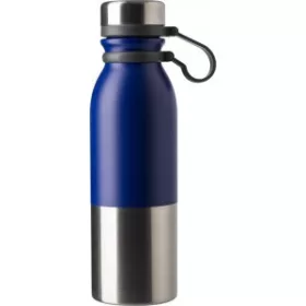 Duplafalú acélpalack, 600 ml (24.2cm, kék)
