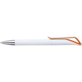 Geometrikus golyóstoll kék tollbetéttel (14.1cm, narancs)