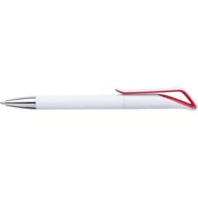 Geometrikus golyóstoll kék tollbetéttel (14.1cm, piros)