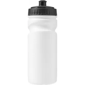 Újrahasznosítható műanyag kulacs, 500 ml (fekete)
