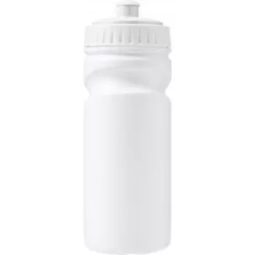   Újrahasznosítható műanyag kulacs, 500 ml (19.2cm, fehér)