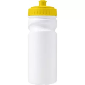   Újrahasznosítható műanyag kulacs, 500 ml (19.2cm, sárga)