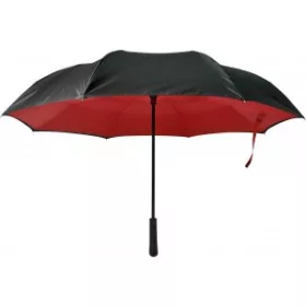 Fordított duplafalú esernyő (75cm, d:107 cm, piros)