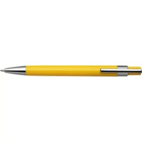 Golyóstoll fém klipsszel (13.3cm, sárga)