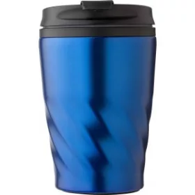 Acélpohár műanyag fedéllel, 325 ml (12.9cm, kék)