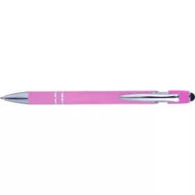 Golyóstoll gumis bevonattal (14.3cm, pink)