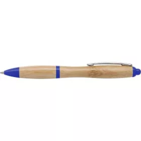 Bambusz golyóstoll kék tollbetéttel (14.1cm, kék)