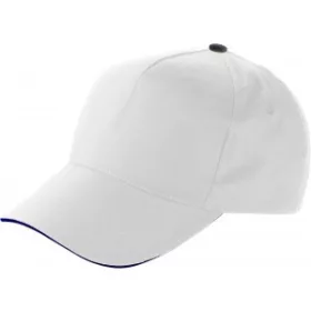 5 paneles baseballsapka (13cm, fehér)