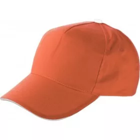 5 paneles baseballsapka (13cm, narancs)