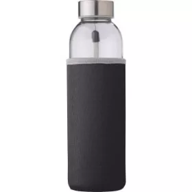 Üvegpalack neoprén tokban, 500 ml (21.5cm, fekete)