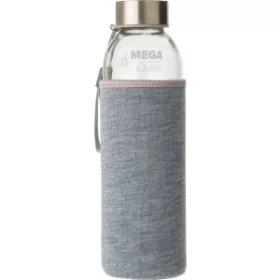 Üvegpalack neoprén tokban, 500 ml (21.5cm, szürke)