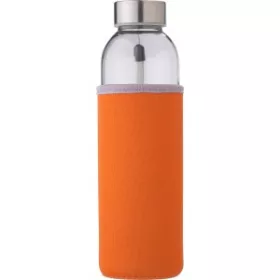 Üvegpalack neoprén tokban, 500 ml (21.5cm, narancs)
