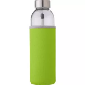 Üvegpalack neoprén tokban, 500 ml (21.5cm, világoszöld)