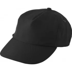 5 paneles RPET baseballsapka (fekete)