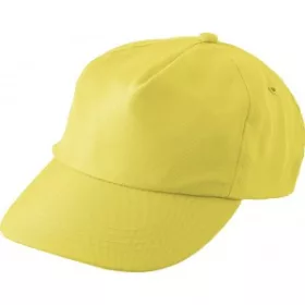 5 paneles RPET baseballsapka (sárga)