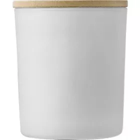 Üveg gyertyatartó (11cm, fehér)