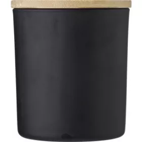 Üveg gyertyatartó (12cm, fekete)