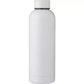 Újraacél duplafalú palack, 500 ml (23cm, fehér)