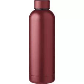 Újraacél duplafalú palack, 500 ml (23cm, bordó)