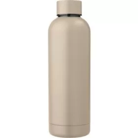 Újraacél duplafalú palack, 500 ml (23cm, bézs)