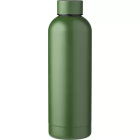 Újraacél duplafalú palack, 500 ml (23cm, zöld)