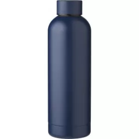 Újraacél duplafalú palack, 500 ml (23cm, sötétkék)