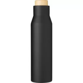 Rozsdamentes acél, duplafalú palack, 500 ml (26cm, fekete)