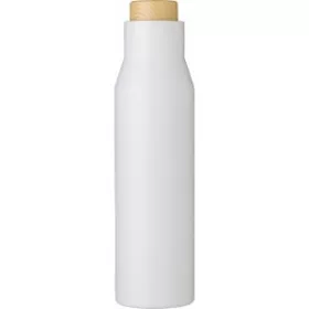 Rozsdamentes acél, duplafalú palack, 500 ml (26cm, fehér)