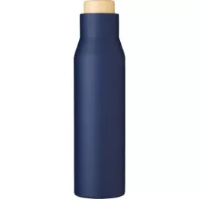   Rozsdamentes acél, duplafalú palack, 500 ml (26cm, sötétkék)