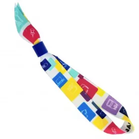 Fesztivál karszalag kék hengerzárral (kék)