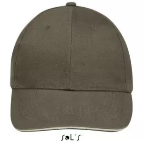 Sols Buffalo 6 paneles baseballsapka (U, khaki)