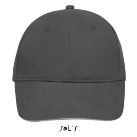 Sols Buffalo 6 paneles baseballsapka (U, szürke)
