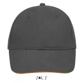 Sols Buffalo 6 paneles baseballsapka (U, narancs)