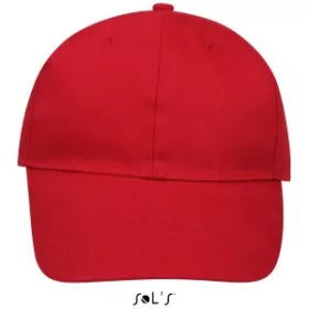 Sols Buffalo 6 paneles baseballsapka (U, piros)
