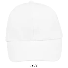 Sols Buffalo 6 paneles baseballsapka (U, fehér)