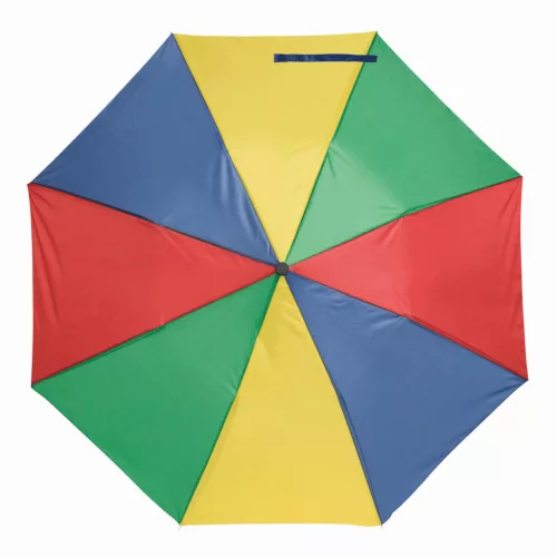 REGULAR - összecsukható mechanikus esernyő (kék, sárga)