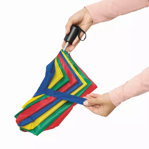 REGULAR - összecsukható mechanikus esernyő (kék, sárga)