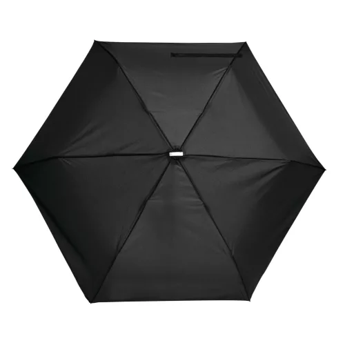 FLAT - szuper mini alumínium összecsukható esernyő (fekete)