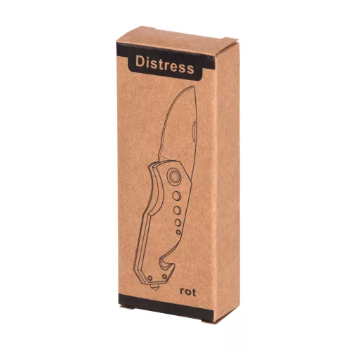 DISTRESS - zsebkés (fekete, vörös)