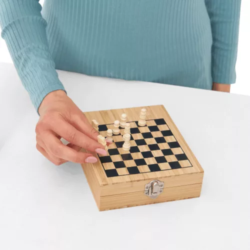 BAMBOO CHESS - boros szett sakkjátékkal