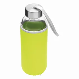 TAKE WELL - üvegpalack, kulacs (almazöld, átlátszó)