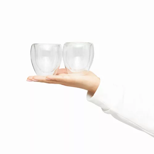 DRINK LINE S - duplafalú üveg pohárszett