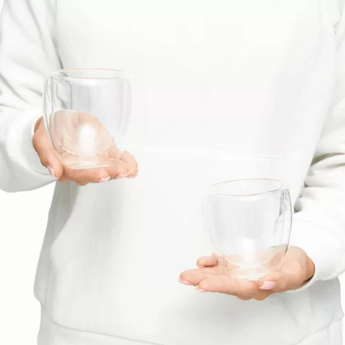 DRINK LINE M - DRINK LINE duplafalú üveg pohárszett M