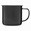 RETRO CUP - zománcozott bögre (fehér, fekete)