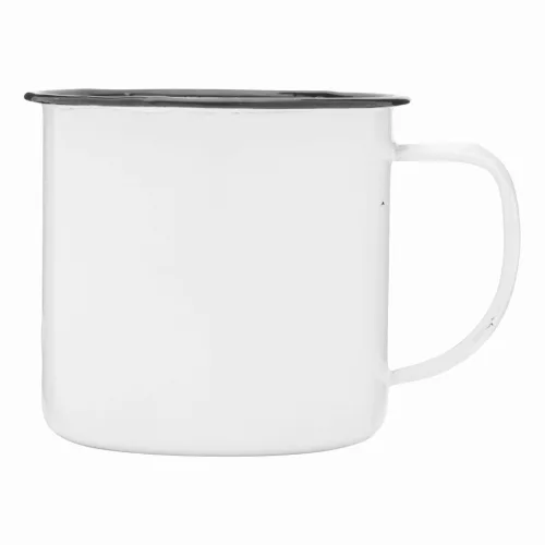 RETRO CUP - zománcozott bögre (fehér)